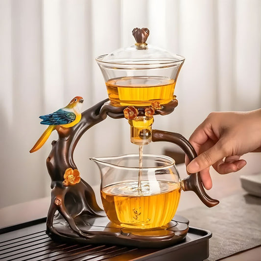 Szklany zaparzacz do herbaty –  „Ptak na Gałęzi”